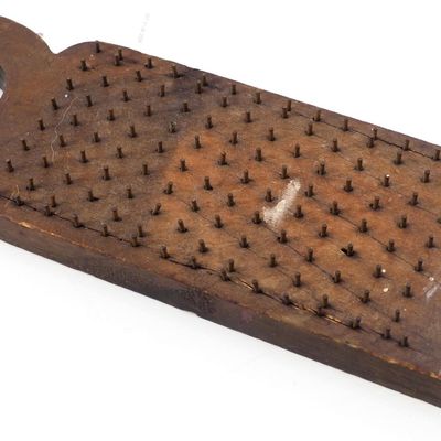 Sale Photo Thumbnail #531: Wooden hand corn scrubber