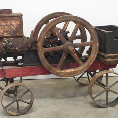 Sale Photo Thumbnail #416: Waterloo 3hp engine on cart