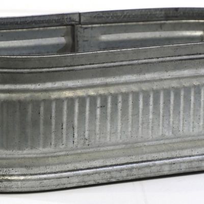 Sale Photo Thumbnail #581: Salesman sample oval galvanized stock tank