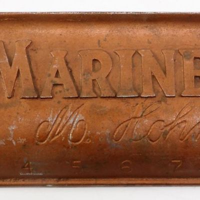 Sale Photo Thumbnail #359: Marine Band Hohner Harmonica sign