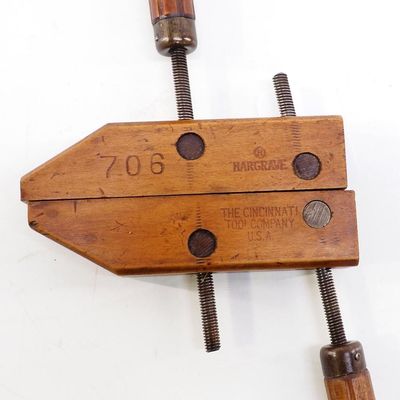 Sale Photo Thumbnail #47: Salesman sample wood cabinet clamp