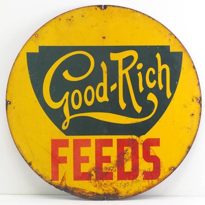 Sale Photo Thumbnail #614: Good-Rich Feeds sign
