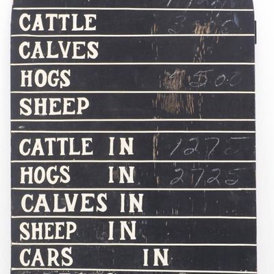 Sale Photo Thumbnail #572: Stockyard chalkboard sign