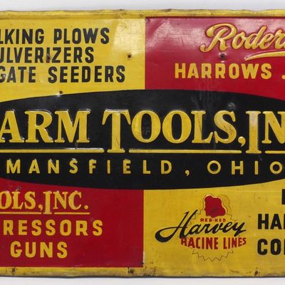 Sale Photo Thumbnail #429: Farm Tools Inc., Mansfield Ohio sign