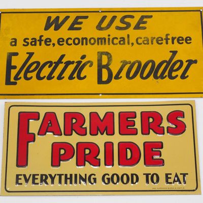 Sale Photo Thumbnail #481: (2) Small signs
