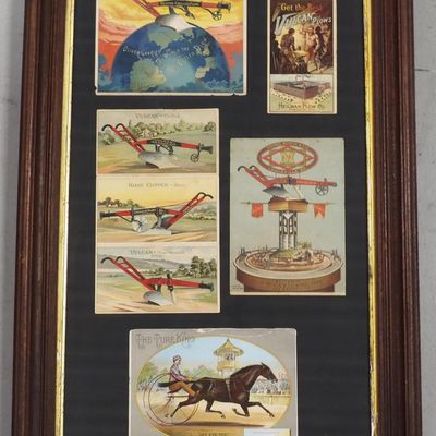 Sale Photo Thumbnail #122: (5) Colorful paper equipment advertisements
