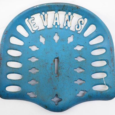 Sale Photo Thumbnail #718: Evans cast iron seat