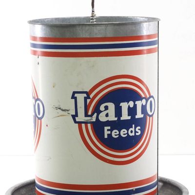 Sale Photo Thumbnail #733: Larro Feeds galvanized chicken feeder