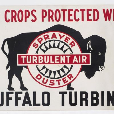 Sale Photo Thumbnail #577: Buffalo Turbine flanged sign