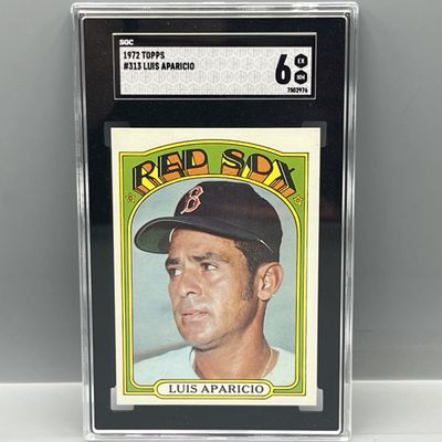 Sale Photo Thumbnail #157: 1972 Topps Luis Aparicio #313 SGC EX-NM 6