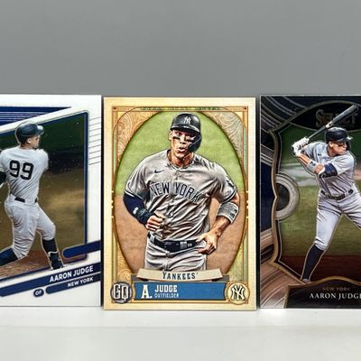 Sale Photo Thumbnail #56: (3) Aaron Judge Baseball Cards