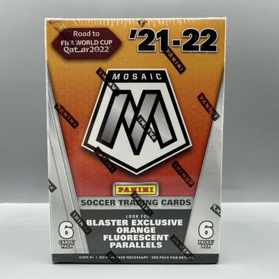 Sale Photo Thumbnail #108: 2021-22 Panini Mosaic Soccer Sealed Blaster Box