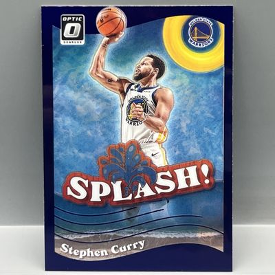 Sale Photo Thumbnail #87: 2023-24 Panini Donruss Optic Stephen Curry Splash Purple Refractor #8