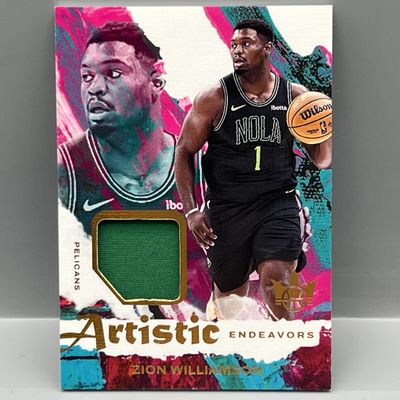 Sale Photo Thumbnail #70: 2024-25 Panini Court Kings Zion Williamson Artistic Endeavors Game Used Patch