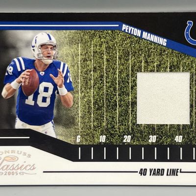 Sale Photo Thumbnail #81: 2005 Donruss Classics Peyton Manning Stadium Stars Game Used Relic #/150