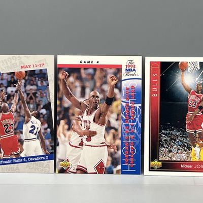 Sale Photo Thumbnail #24: (3) Michael Jordan Basketball Cards - Varying Conditions