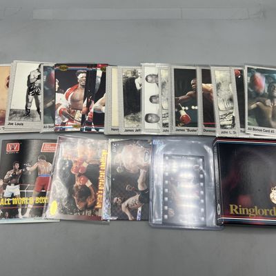 Sale Photo Thumbnail #15: Lot of Assorted Boxing/UFC Trading Cards W/ Stars  - Muhammad Ali, Joe Louis