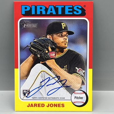 Sale Photo Thumbnail #20: 2024 Topps Heritage Jared Jones Real One On Card RC Auto