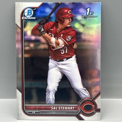 Sale Photo Thumbnail #97: 2022 Bowman Chrome Sal Stewart 1st Bowman RC Refractor #BDC-122