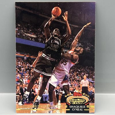 Sale Photo Thumbnail #51: 1992-93 Topps Stadium Club Shaquille O'Neal RC #201