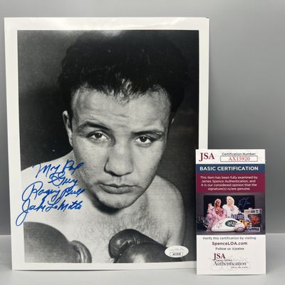 Sale Photo Thumbnail #9: Jake LaMotta Autographed 8x10 Photograph W/ JSA Authentication COA