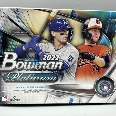 Sale Photo Thumbnail #150: 2022 Bowman Platinum Baseball Sealed Blaster Box - Possible Rookie/Prospects of Elly De La Cruz, Bobby Witt Jr, Gunnar Henderson, James Wood and More