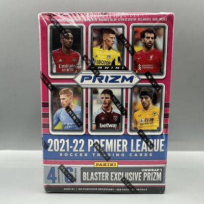 Sale Photo Thumbnail #111: 2021-22 Panini Prizm Soccer Premier League Sealed Blaster Box