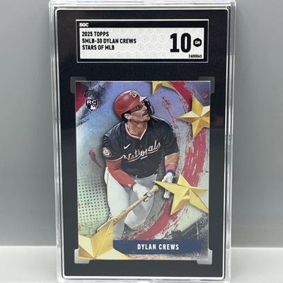 Sale Photo Thumbnail #163: 2025 Topps Stars of MLB Dylan Crews RC #SMLB-30 SGC Gem Mint 10