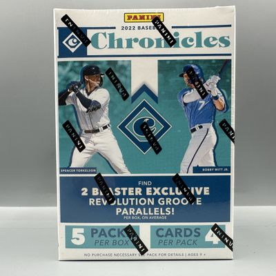 Sale Photo Thumbnail #144: 2022 Panini Chronicles Baseball Sealed Blaster Box