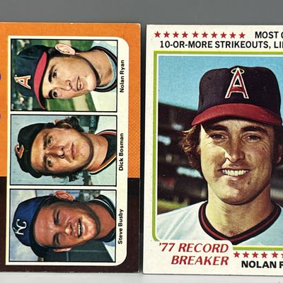 Sale Photo Thumbnail #41: 1975 Topps Baseball Nolan Ryan #7 & 1978 Topps Nolan Ryan #6