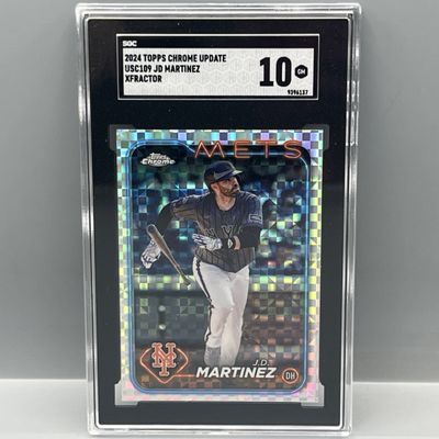 Sale Photo Thumbnail #166: 2024 Topps Chrome Update JD Martinez Xfractor #USC109 SGC Gem Mint 10