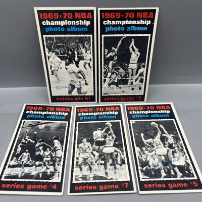 Sale Photo Thumbnail #19: (5) 1970-71 Topps Basketball Championship Series Cards - Varying Conditions