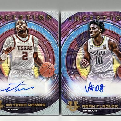 Sale Photo Thumbnail #66: 2022-23 Bowman University Inception Arterio Morris Auto & Adam Flagler Auto
