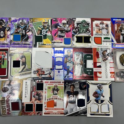 Sale Photo Thumbnail #44: (19) Modern Football Jersey Relic/Patch Cards W/ (1) Manufactured Patch - Rookies