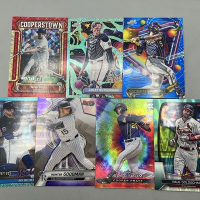Sale Photo Thumbnail #29: (7) Modern Baseball Serial Numbered Cards W/ Stars - Wade Boggs, Adley Rutschman, Paul Goldschmidt