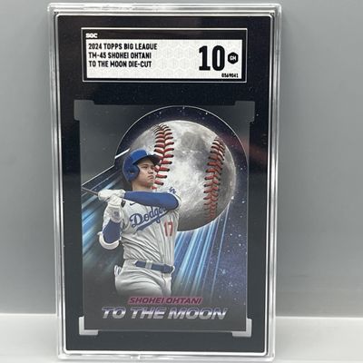 Sale Photo Thumbnail #189: 2024 Topps Big League Shohei Ohtani To The Moon Die Cut #TM-45 SGC Gem Mint 10