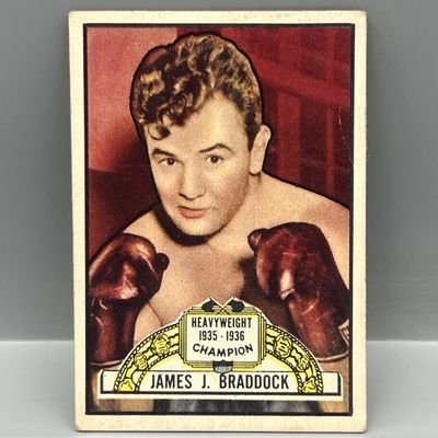 Sale Photo Thumbnail #103: 1951 Topps Ringside James J. Braddock #24 - Cinderella Man