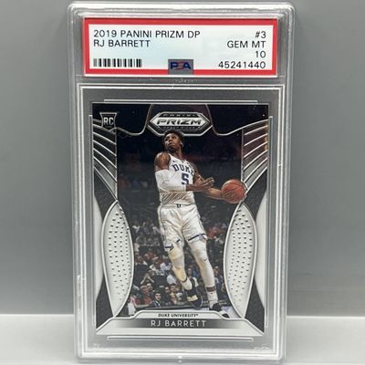 Sale Photo Thumbnail #133: 2019 Panini Prizm Draft Picks RJ Barrett RC #3 PSA Gem Mint 10