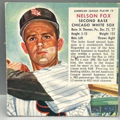 Sale Photo Thumbnail #118: 1953 Red Man Nellie Fox #5