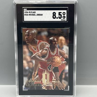 Sale Photo Thumbnail #183: 1994-95 Flair Michael Jordan #326 SGC NM-MT+ 8.5