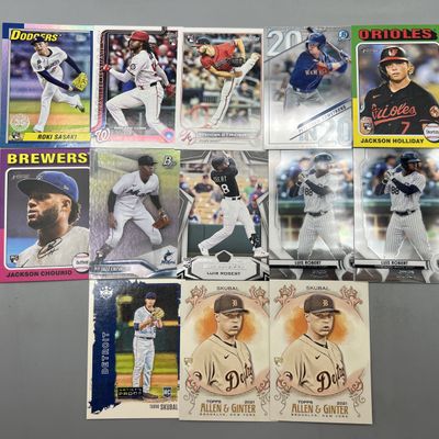 Sale Photo Thumbnail #18: (13) Modern Baseball Star Player Rookie Cards - Tarik Skubal, Jackson Chourio, Pete Crow-Armstrong