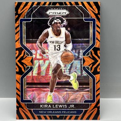 Sale Photo Thumbnail #104: 2021-22 Panini Prizm Kira Lewis Jr. Tiger Stripe SSP #63