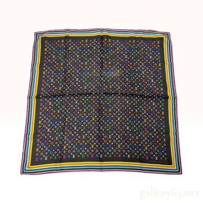Sale Photo Thumbnail #66: Louis Vuitton Monogram Multicolor Silk Carre 70