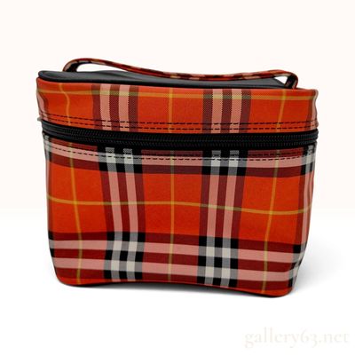 Sale Photo Thumbnail #192: Burberry Blue Label Red Nova Check Canvas Vanity Case