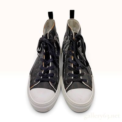 Sale Photo Thumbnail #152: Dior B23 Black Oblique Technical Fabric High Top Sneaker Size 41