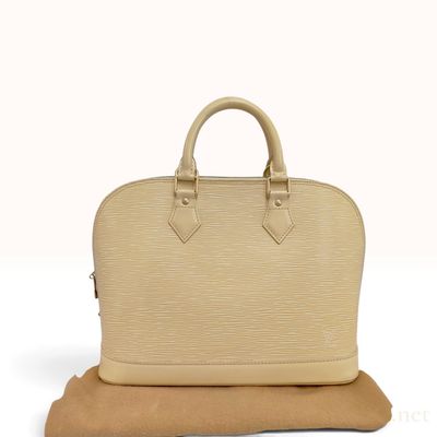 Sale Photo Thumbnail #540: Louis Vuitton Alma PM Vanilla Epi Leather Handbag With Dust Bag