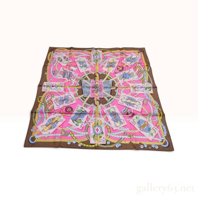 Sale Photo Thumbnail #87: Hermes Dame de Coeur a Vous l'Honneur Silk Carre 90 with Box