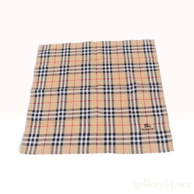 Sale Photo Thumbnail #255: Vintage Burberrys Nova Check Tan Cotton Bandana