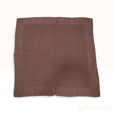 Sale Photo Thumbnail #308: Louis Vuitton Monogram Monaco Chocolate Brown Silk Scarf 90 cm