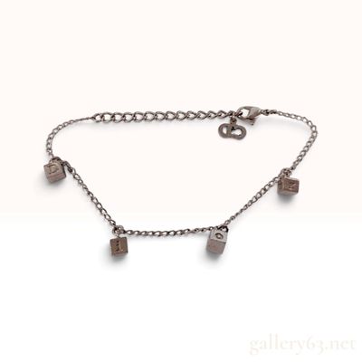 Sale Photo Thumbnail #132: Vintage Dior Logo Cube Charm Bracelet